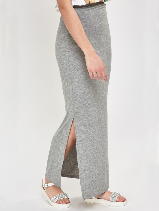 SIDE SLIT MAXI SKIRT